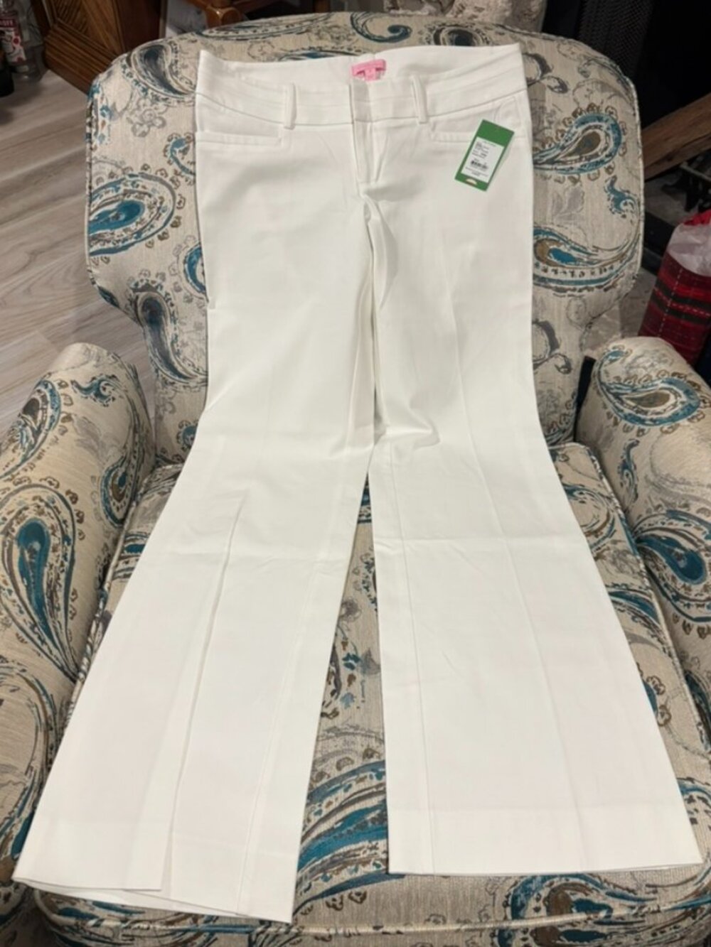 Lilly Pulitzer White Boot Cut Pants